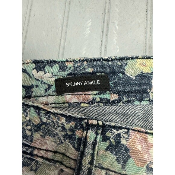 A.N.A. Size 28 6 Womens Jeans Skinny Ankle Low Rise Floral Print Stretch - Picture 3 of 4